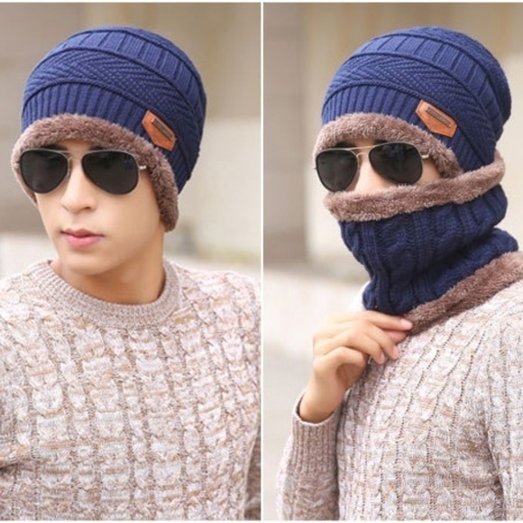 Windproof Men And Women Winter Knitted Beanie - Picture 2 of 3